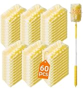 Senowi 60 Count 360° Heavy Duty Duster Refills Compatible with Swiffer,Large Size-Extra Thick Dis...