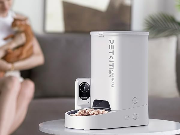 petkit automatic pet feeder with camera for cats dogs