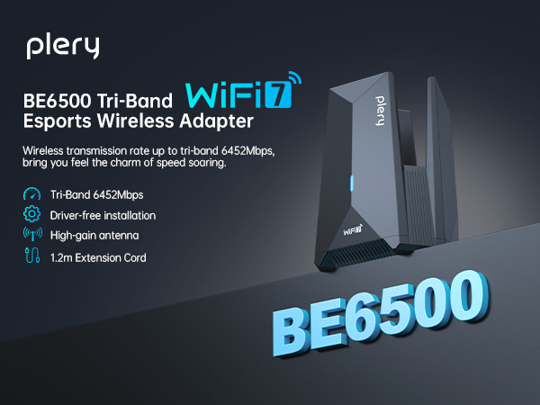 WiFi7 BE6500 Tri-Band Esports Wireless Adapter