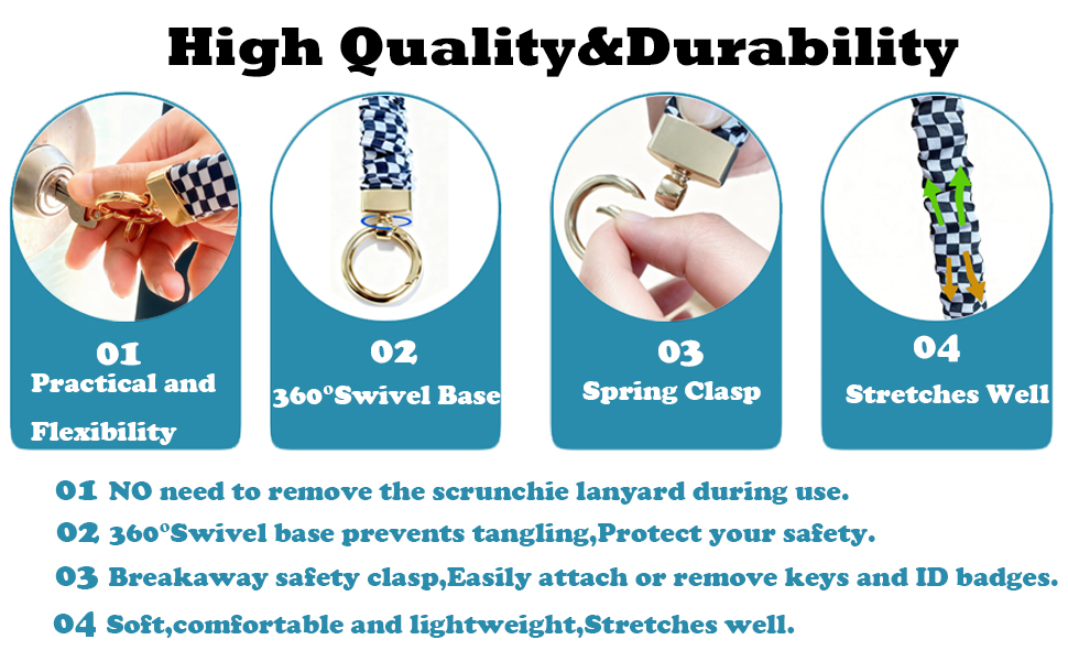 Stretchy Scrunchie Lanyard