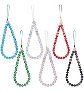 BEEFLYING 2-6 Pcs Crystal Beaded Cell Phone Lanyard Charm Straps Bling Glass Beads Hand Wrist Lan...