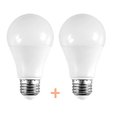 with 2 led bulbs