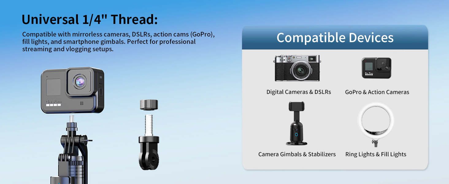 Phone Tripod and Selfie Stick, Tripod with Wireless Compatible with iPhone Android