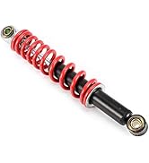 Qiilu 270mm Motorcycle Shock Absorber, Front Rear Shock Suspension for 50cc-125cc Dirt Pit Bike A...