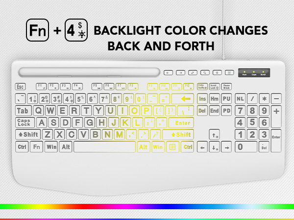 lighted keyboard for pc