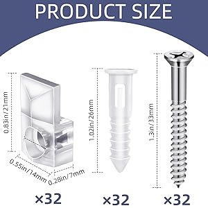 mirror holder clips