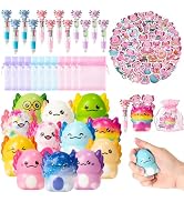 CY2SIDE 12 Pack Axolotl Squeeze Toys Party Favor Gift Set, Included Random Slow Rising Squishy To...