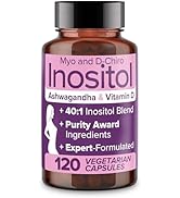 Intimate Rose Myo-Inositol &amp; D-Chiro Inositol Supplement - 40:1 Blend + Vitamin D3 + Ashwagandha ...