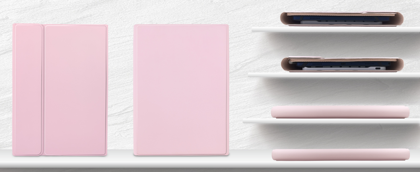 Universal Tablet Backlit Keyboard Case Pink - 1