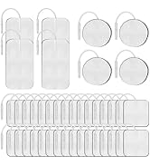 Self-Adhesive ElectrodesKRL.Care TENS Unit EMS Device Replacement Pads 40 Pcs Reusable Electrode ...