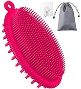 HEETA Silicone Body Scrubber, Gentle Exfoliating Body Scrubber, 2 in 1 Silicone Body Brush, Showe...