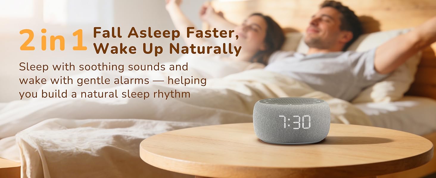 2 in 1 — Fall Asleep Faster, Wake Up Naturally