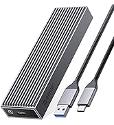 ORICO M.2 SATA SSD Enclosure Reader USB3.2 6Gbps, Tool-Free Type-C External SSD Adapter Support U...