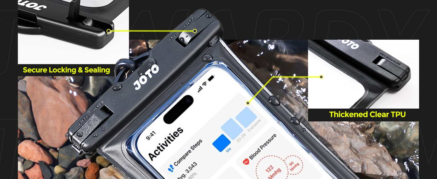 IPX8 waterproof and sensitive touch