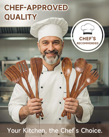 wooden utensils set