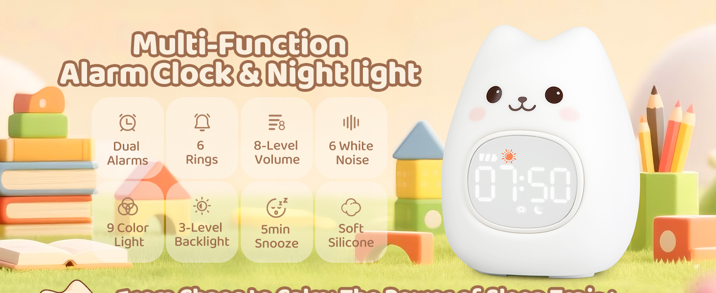 Alarm Clock with Night Light