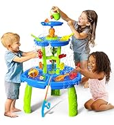 CozyBomB Water Table for Toddlers 3-5 | Outdoor Toys Water Play Table, Magnetic Fishing Toy Game...