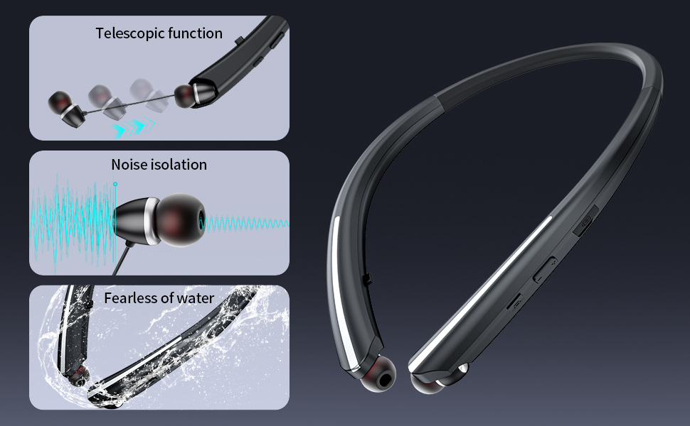 Neckband Bluetooth Headphones