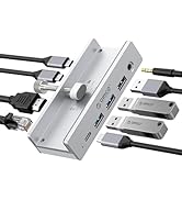 ORICO Clip Docking Station, 8-in-1 Clamp USB C Hub with 4K@60Hz HDMI, 100W PD, Gigabit Ethernet, ...