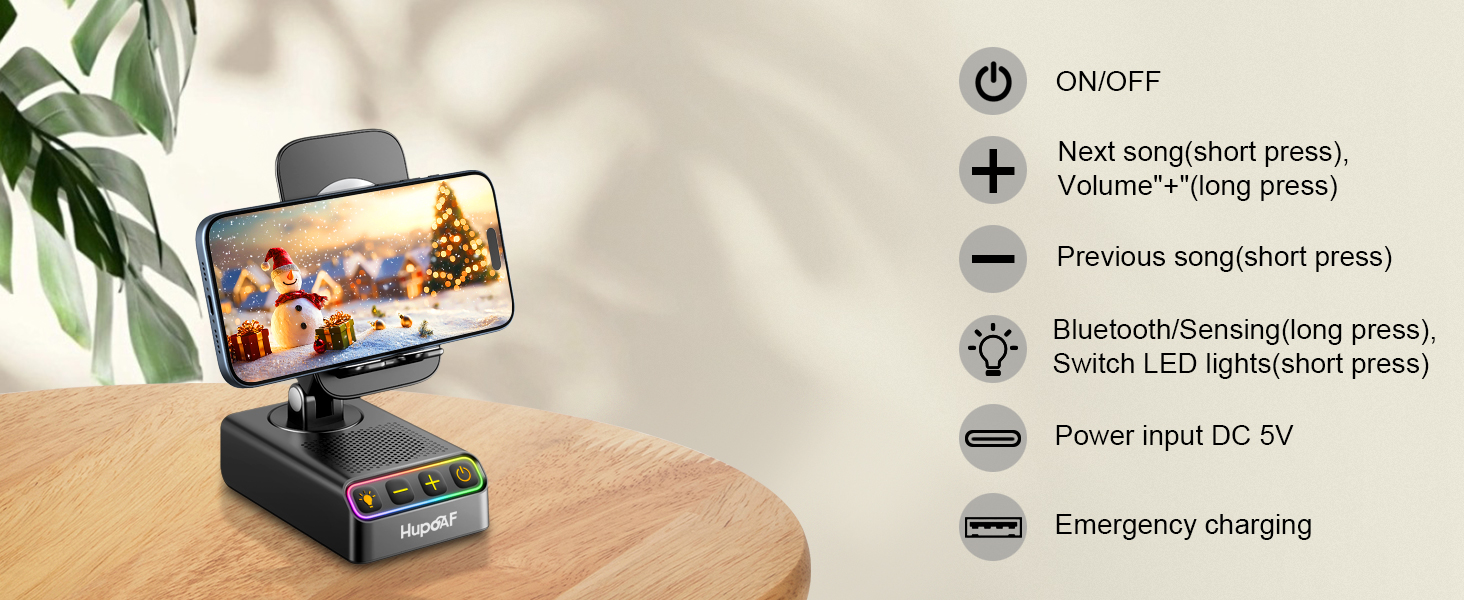 Text includes 'ON/OFF', 'Emergency charging', 'Real-time speed press', 'Switch LED light'. Product interface showing various control buttons and settings for electronic device.