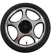 Electric Wheelchair Wheel Straight Hole with Keyway Rubber Alloy Steel Hub Inflatable Caster Whee...