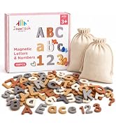 Joswisch 186 Pieces Magnetic Letters Numbers Alphabet Fridge Magnets ABC 123 Preschool Educationa...