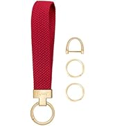 Fishent Stretchy Keychain, Woven Keychain Wristlet for Keys