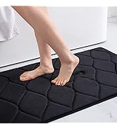 Colorxy Memory Foam Bathroom Rugs, Ultra Soft &amp; Non-Slip Bath Mat, Water Absorbent and Machine Wa...