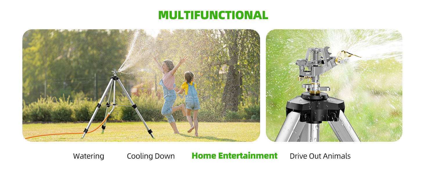 tripod sprinkler for garden