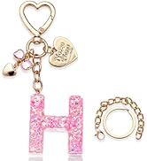 Cute Bling initial love keychain gift for women girls purse, handbags, bag Cup Charms Accessories