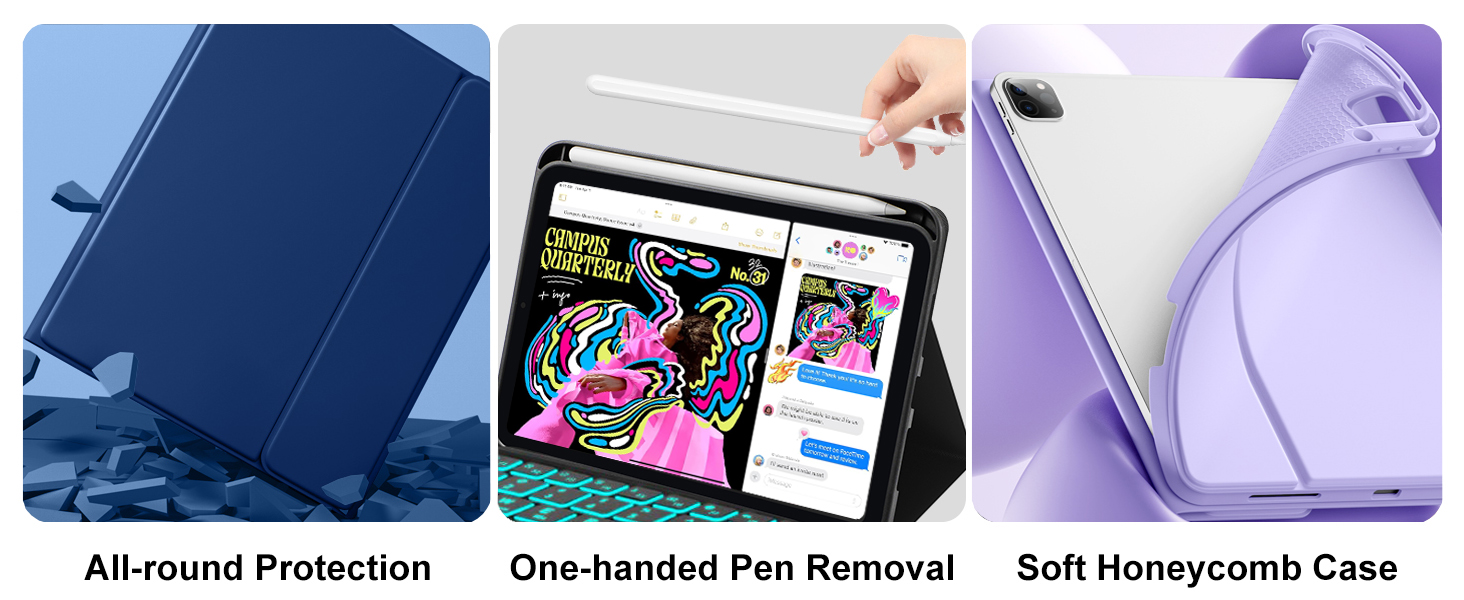 ipad pro 12.9 5th generation case with keyboard