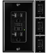 4 Pack-GFCI Outlet 20 Amp,Self-Test,Electrical Outlet with Thinner Design,WR Weather Resistant GF...