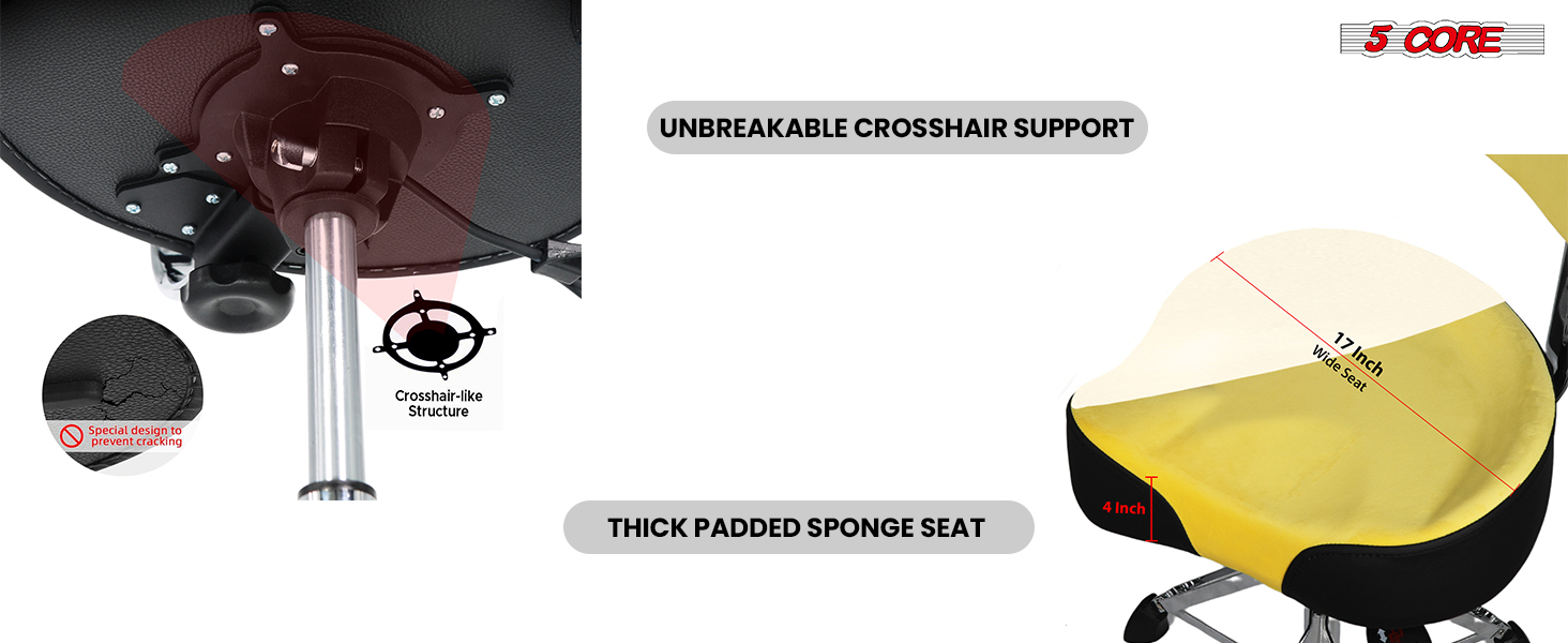 5 CORE Drum Throne with Backrest 4