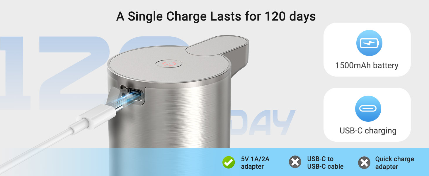 rechargeable soap dispenser