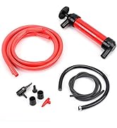 HORUSDY Multi-Use Siphon Fuel Transfer Pump Kit for Gas Oil and Liquids