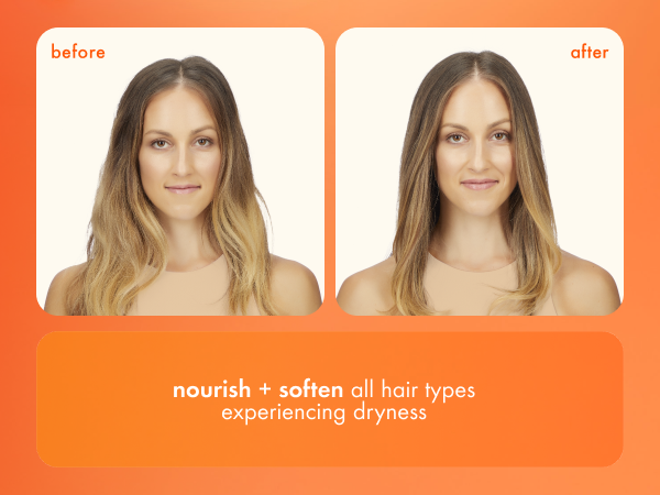 before + after ombre hair