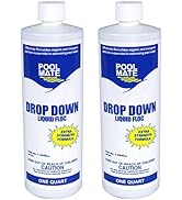 Pool Mate 1-2440-02 Drop Down Liquid Flocculant for Swimming Pools, 1-Quart, 2-Pack (Package May ...