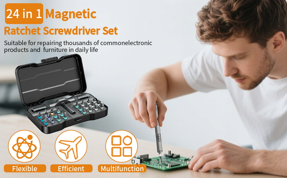 24 in 1 Magnetic Screwdriver Set