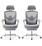 Sweetcrispy Office Computer Desk Chair Set of 2, Ergonomic High-Back Mesh Rolling Work Swivel Cha...