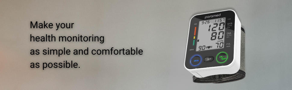 Paramed wrist blood pressure