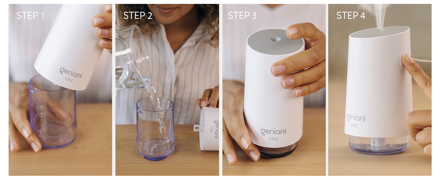 Portable Small Cool Mist Humidifiers 250ML - USB Desktop Humidifier for Plants,