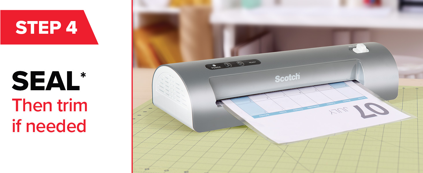 Step 4 seal then trim if needed