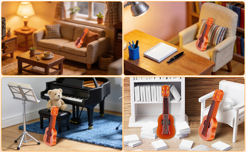 Dollhouse Mini Guitars Models