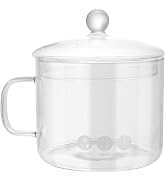 DOITOOL 1.5L/50oz Simmer Pot for Stove Potpourri Heat Resistant Glass Pots for Cooking on Stove w...