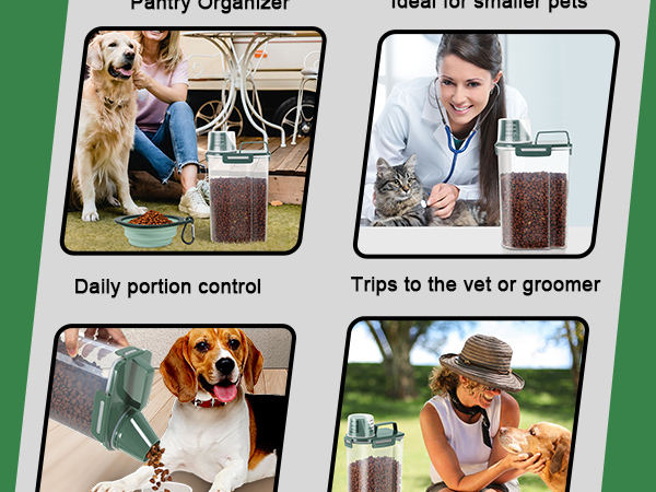 small dog food storage container for travel outdoor feeding cat food bird seed small pet food bin
