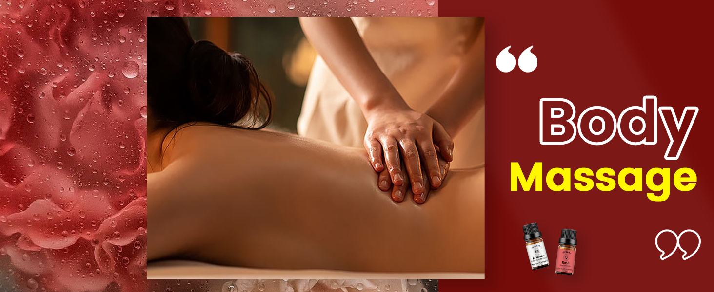 Rose oil for massage Jasmine oil for massage