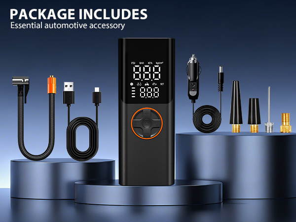 portable air pump for car tires