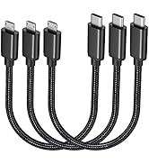 Pofesun USB C to Micro USB Cable 1FT, 3Pack Type C to Micro USB Charger Cable Braided Fast Chargi...
