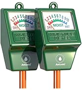 Antonki 2 Pack Soil Moisture Meter, Plant Water Meter for Gardening,Farming, Soil Tester Hygromet...