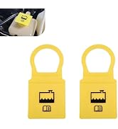 winterrock 2PCS Engine Coolant Reservoir Caps, Yellow Engine Overflow Coolant Reservoir Cap, Repl...